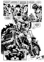 'Thank God it's not Friday!' Da Rogue Trooper dukker op første gang i albummet, er der en slet skjult kommentar til den mislykkede 90'er-Rogue Trooper, Friday (tegner Staz Johnson).