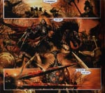 Da Sláine møder Elfric, dukker der i Langleys stil klare referencer op til Ian Miller.
