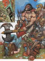 Slaine som Bisley maler ham Slaine som Bisley maler ham.