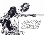 En zombie onduleres i samuraistil En zombie onduleres i samuraistil.