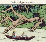 Tintin på vej ind i junglen Tintin på vej ind i junglen.