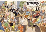 Et eksempel på en af de mange gange, ordet "Tchang" optræder i albummets begyndelse.