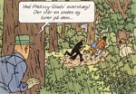 Indtil flere skumle personer lurer på kaptajnen og Tintin.