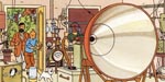 Det besynderlige apparat, Tintin og Haddock finder i Tournesols laboratorium.