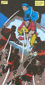 Wolverine angribes af ninja-kulten Hånden