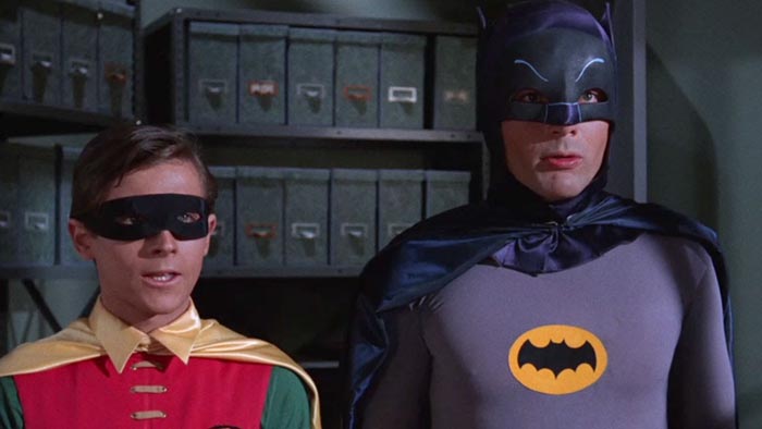 Robin og Batman (Burt Ward og Adam West).